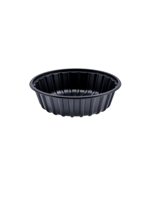 Enterpack Black PP Round Tray PRW-19005