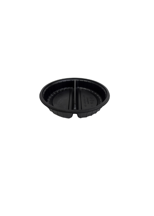 Enterpack Black PP Round Tray PRW-190035-2A